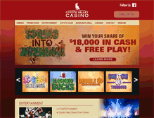 Tablet Screenshot of coyotevalleycasino.com